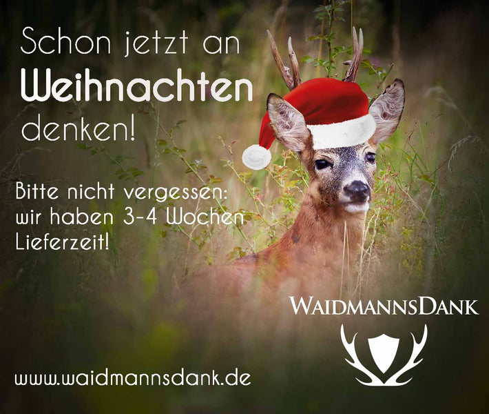 Weihnachten - Lieferzeit nicht vergessen!